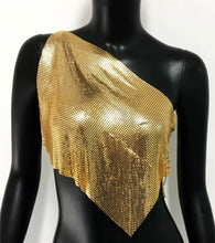 Load image into Gallery viewer, CHRISTY ASYMMETRIC CROP - Gold (PRE-ORDER)
